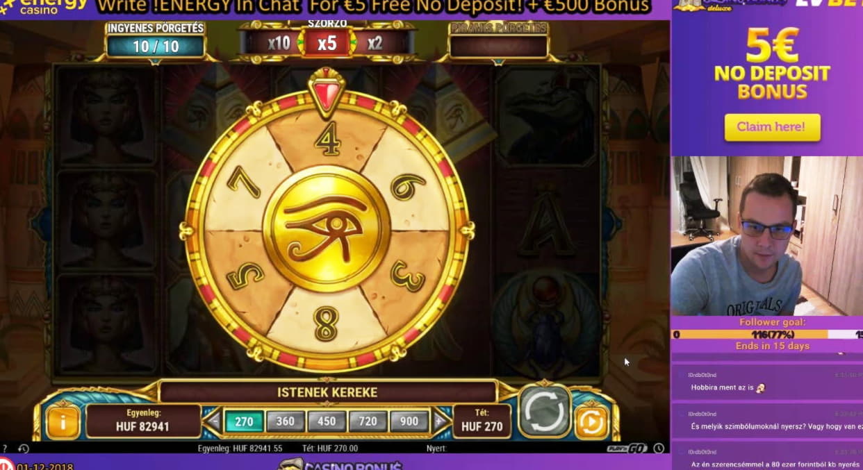 190 Free casino spins at Thebes Casino