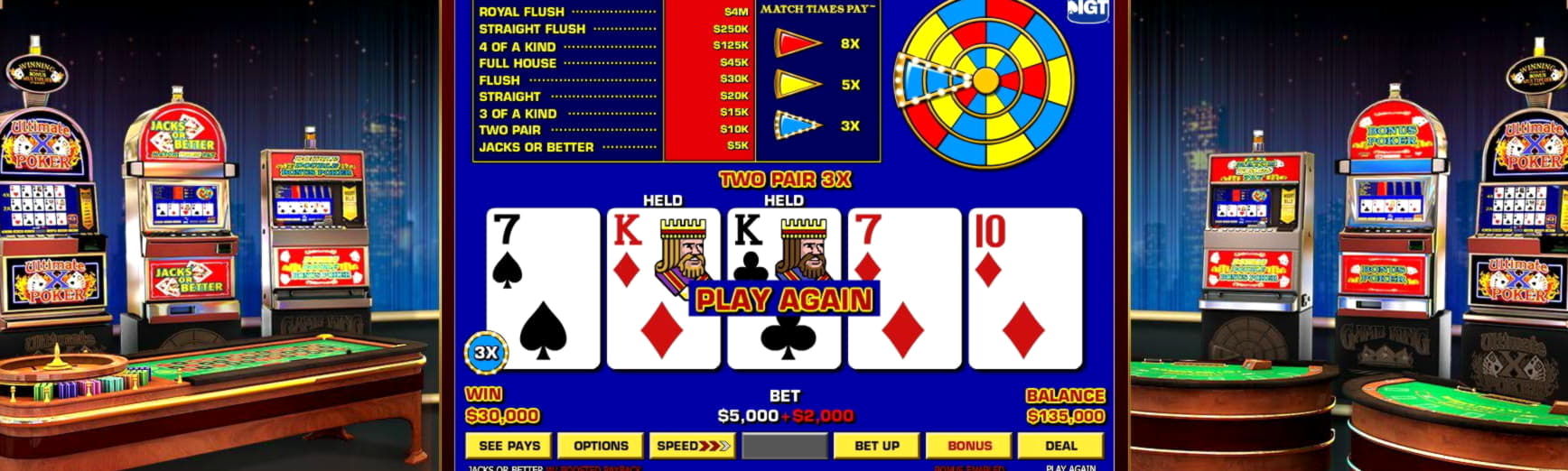 555% casino match bonus at Unique Casino