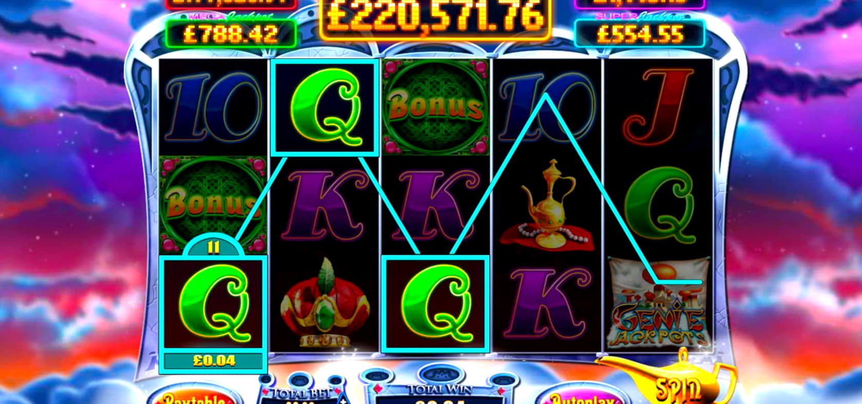 260 free spins no deposit at Party Casino