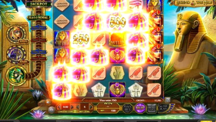 235 Free Spins right now at Thebes Casino