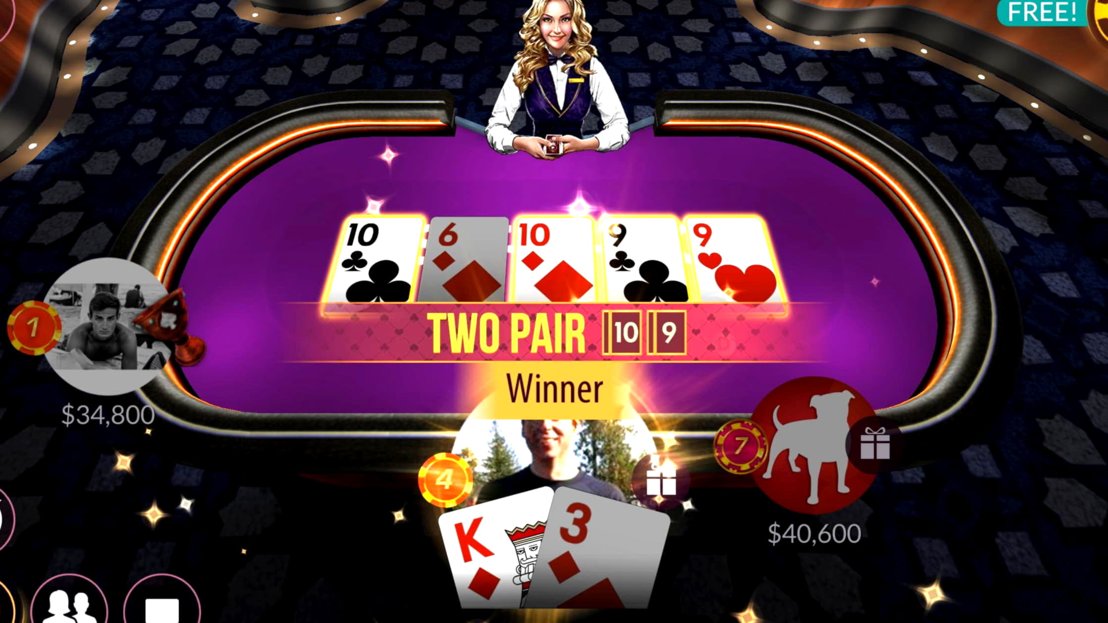 EURO 4555 NO DEPOSIT at Unique Casino