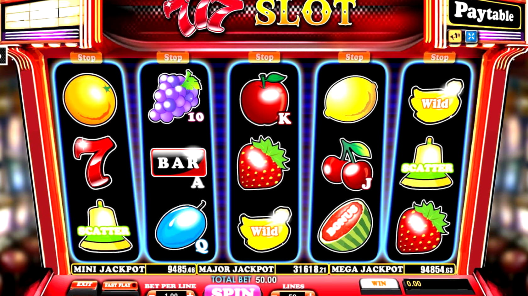 EURO 525 Free chip at All Slots Casino