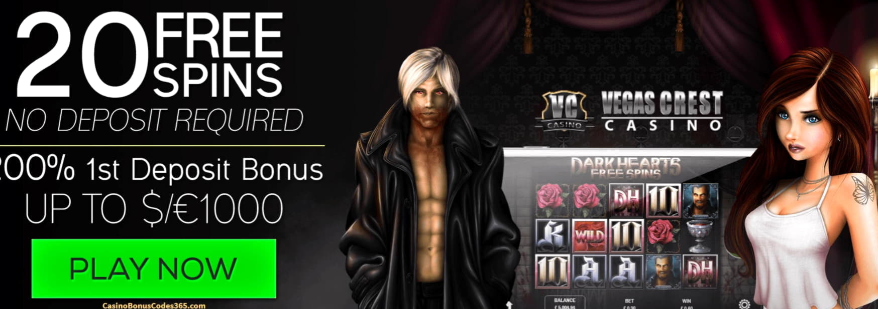 EURO 4455 No deposit bonus at Party Casino