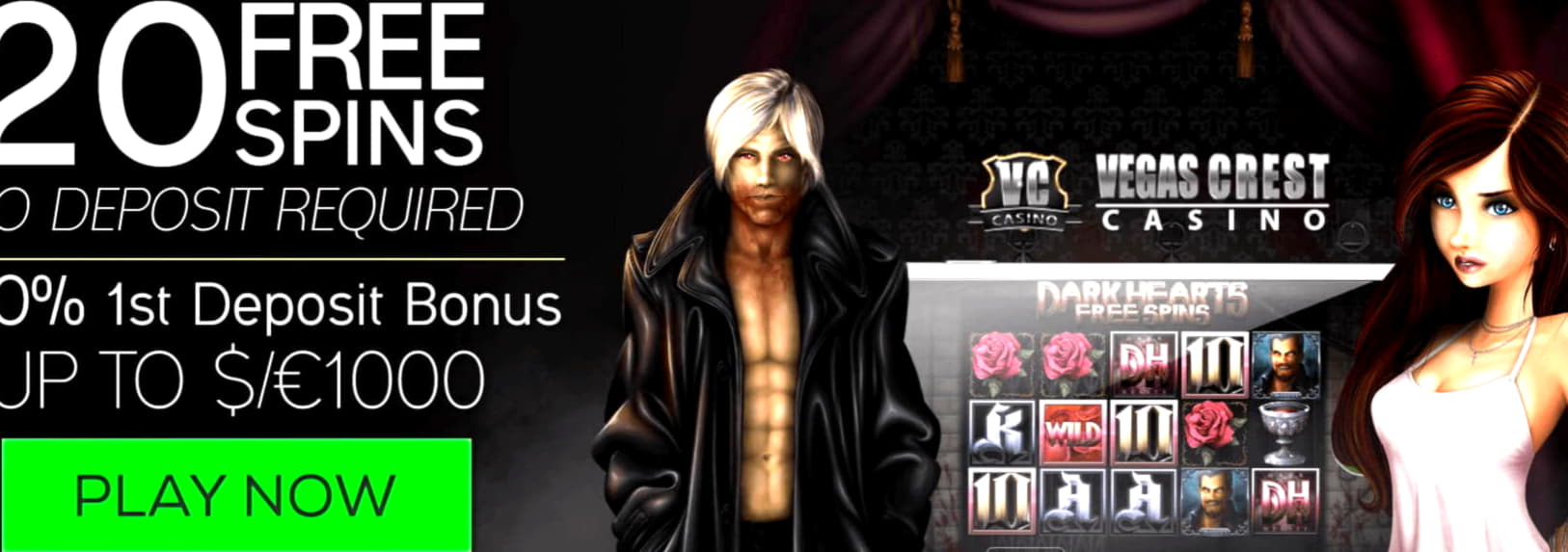 Eur 2275 No deposit at Video Slots Casino