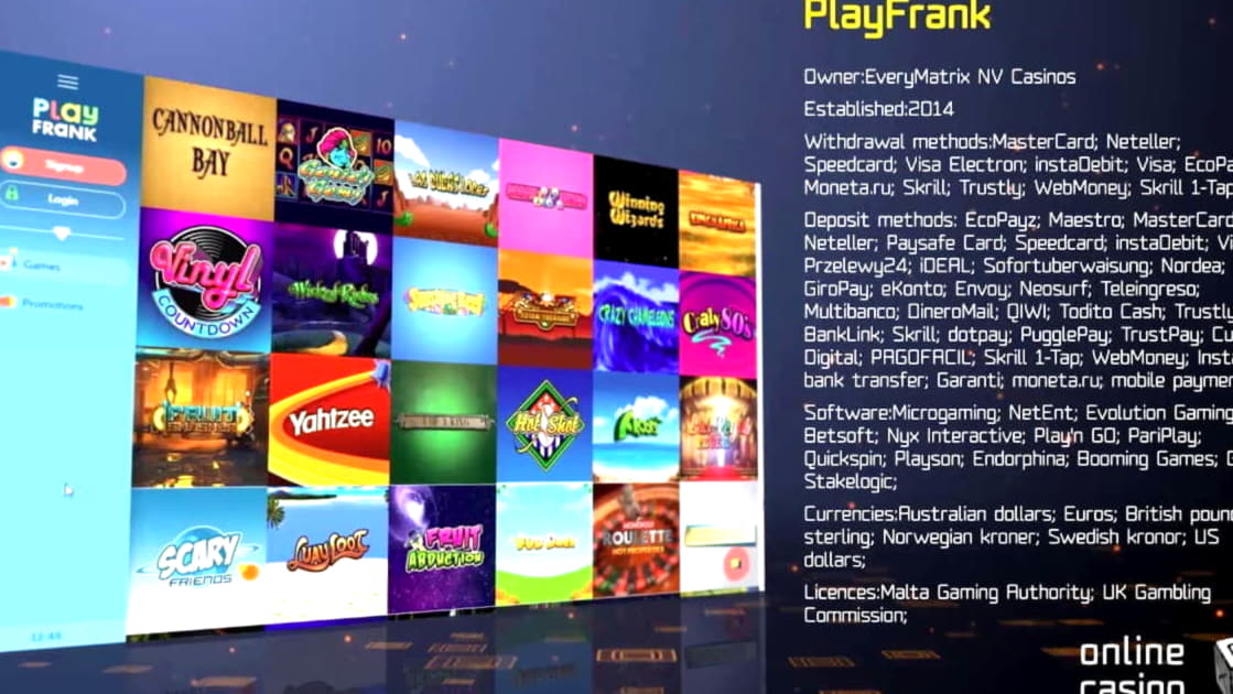 160 Free spins casino at Party Casino