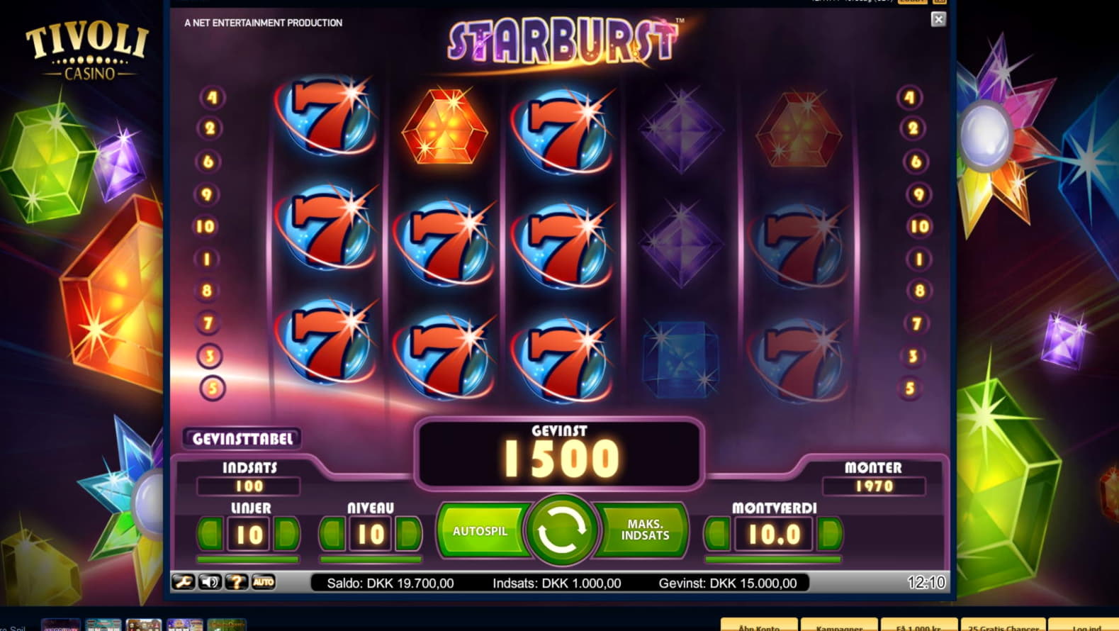 860% Deposit match bonus at Unique Casino