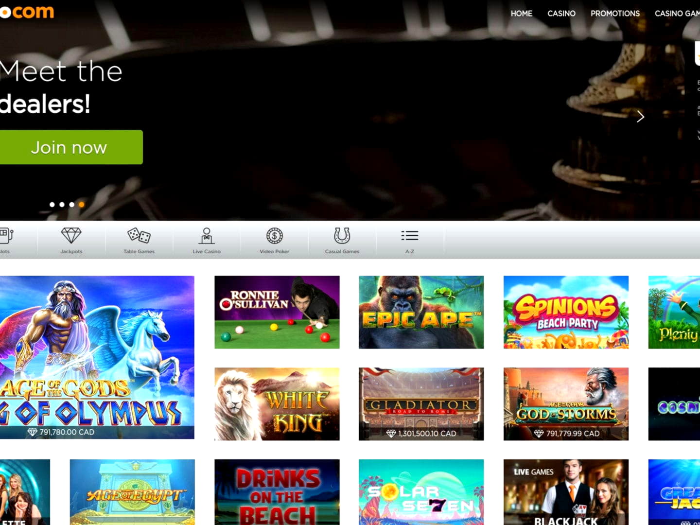 675% Match bonus casino at Zodiac Casino