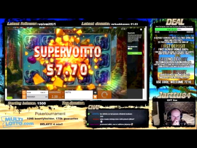 €605 free chip at Party Casino