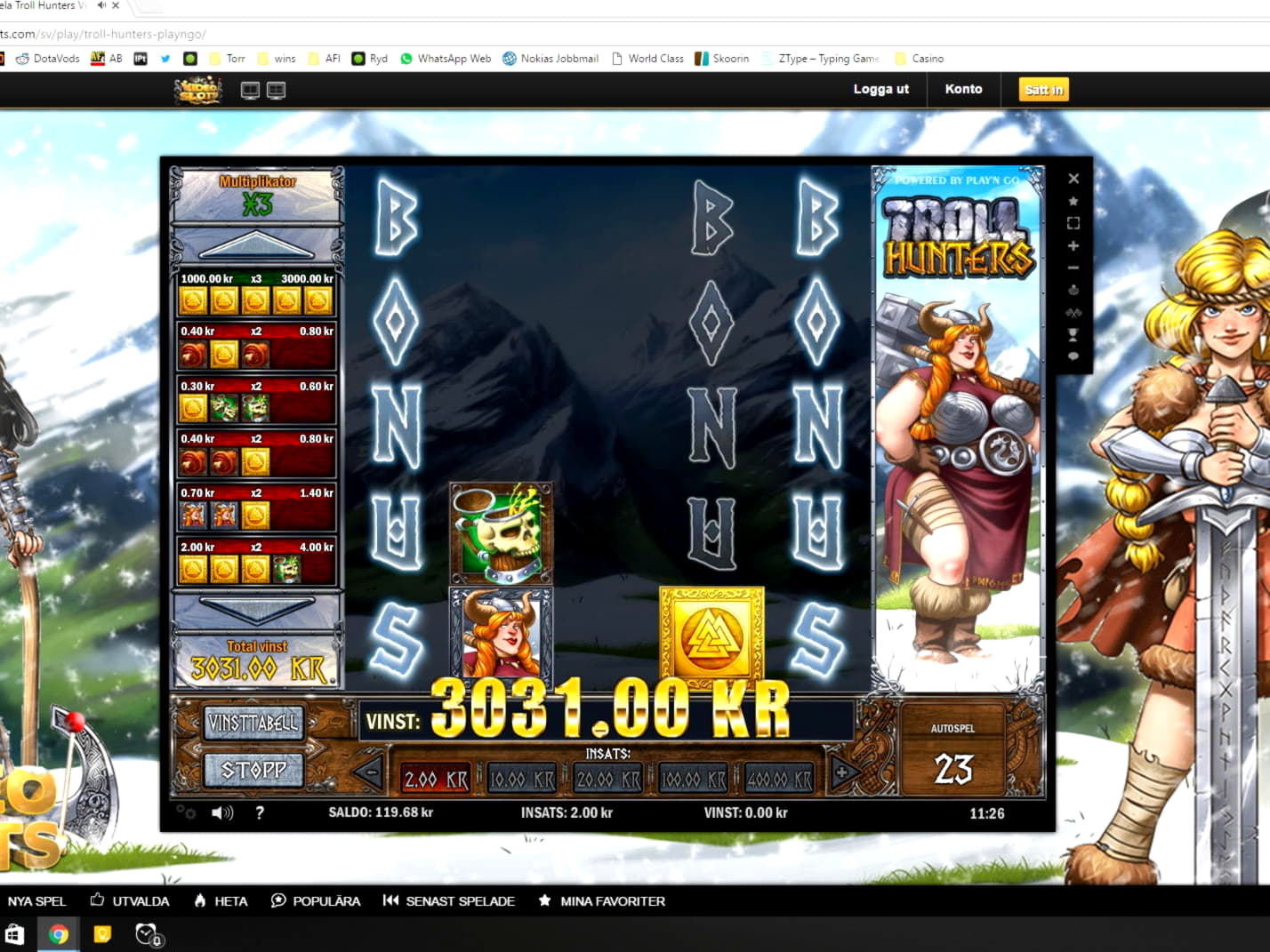 255 free spins casino at Spin Palace Casino